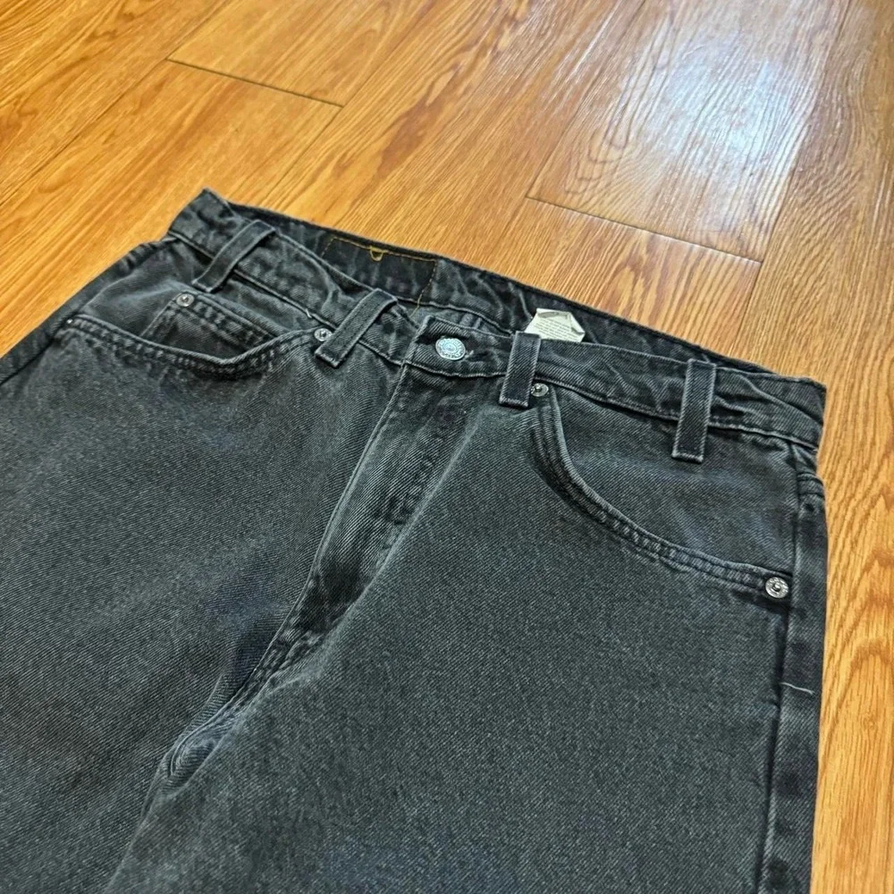 Levi's 505 Men's Jeans Orange Tab Fits 30x29 Black 90s Vintage